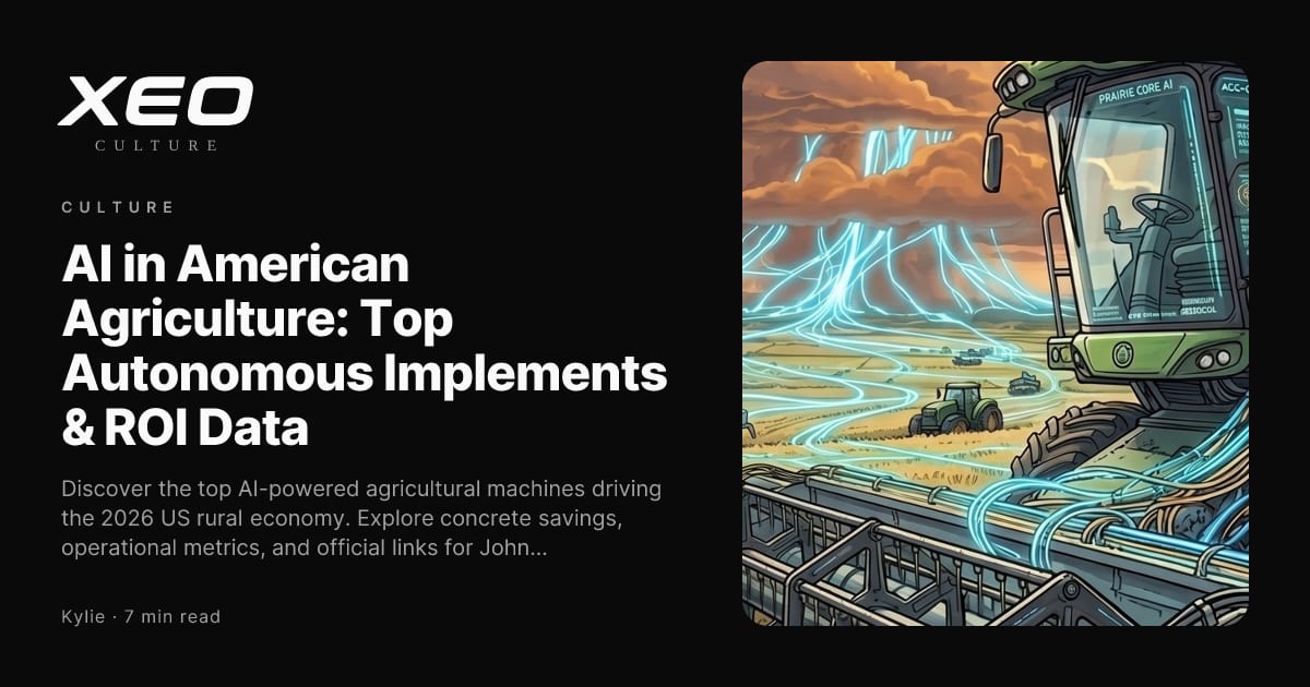 AI in American Agriculture: Top Autonomous Implements & ROI Data | XEO ...